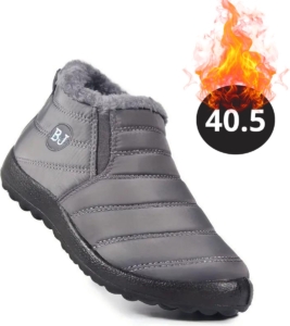 Livano Snowboots Sneeuwschoenen Sneeuwboots Dames Wintersport Ski Skischoenen – 40.5 Warm Grijs