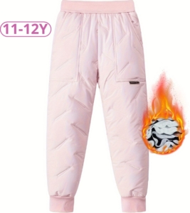 Bovista Skibroek Skipak Snowboard Broek Winterbroek Sneeuwbroek Kinderen Meisjes Wintersport – 11 tot 12 Jaar Roze