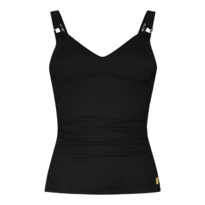 Ten Cate Beach Tankini Top V-neck Padded Dames Zwart