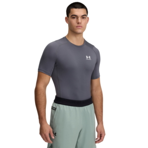 Under Armour Compression Short Sleeve Heren Grijs