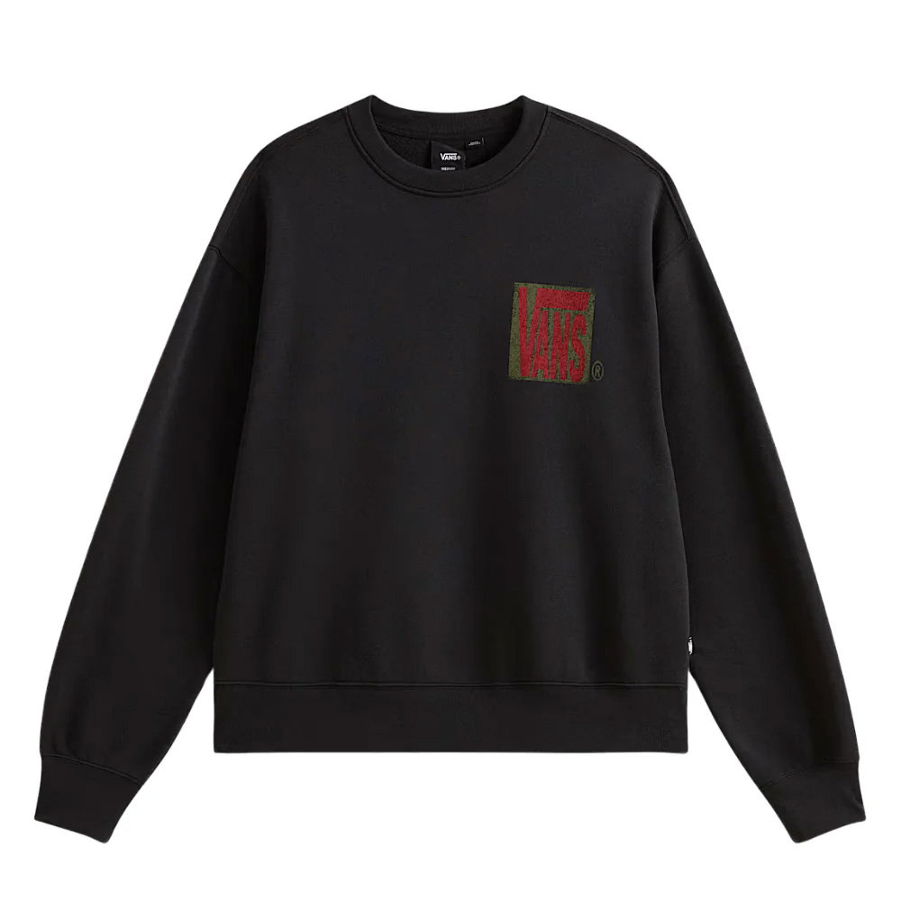 Vans Stretch Stack Crackle Crew Zwart