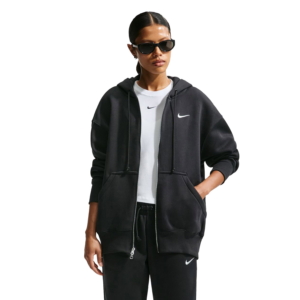 Nike Sportswear Phoenix Fleece Full-zip Oversized Hoodie Zwart