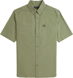 Fred Perry Open Collar Toweling Polo Groen