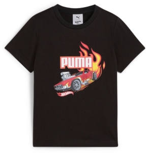 Puma X Hot Wheels Graphic T-shirt Met Korte Mouwen 5-6 Years Jongen Zwart