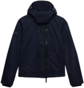 Superdry Microvezel Arctic Windcheater Jas met Capuchon Dames Marineblauw