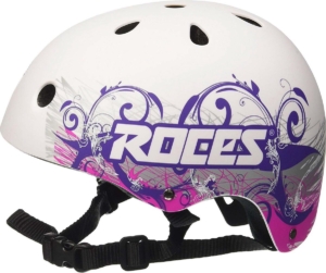 Roces – Tattoo Aggressive Skatehelm – Extra Sterk & Ventilerend – – -62cm Wit