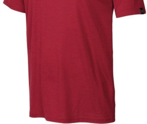 Ivanhoe t-shirt UW Ceasar Sunset voor heren 100% extra fijne merino wol Rood