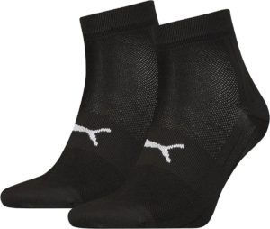 Puma Sport Light Quarter 2-pack hoge enkelsokken Zwart