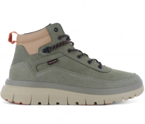 PALLADIUM Pallaflex Cuff M Heren Sneaker-Boot Laarzen Schoenen Leer 09509-399-M Groen