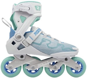 Roces R-Evo 84 Skeelers – 84mm – Softboot – Extra Comfort & Stabiliteit – Heel Lock & Easy Entry – ABEC-7 – Fitness Inline Skates – Dames – /Azuurblauw Wit