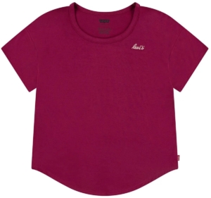 Levi´s ® Kids Favorite T-shirt Met Korte Mouwen 12 Years Meisjes Rood