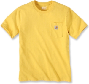 Carhartt K87 Pocket S/S T-Shirt Sundance Heather-XS Geel