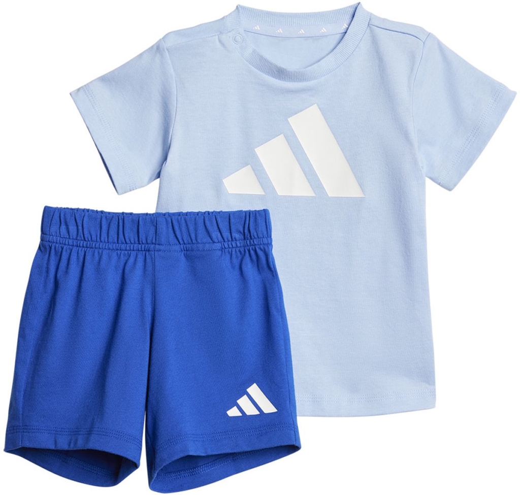 Adidas Essentials Tee Set 6-9 Months Jongens Meisjes Blauw