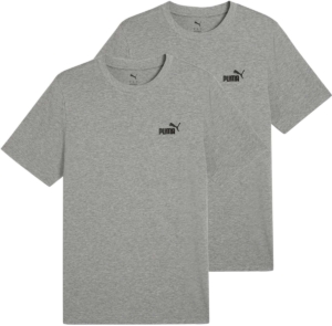 Puma T-shirt ESS Small No. 1 Logo Tee Set van 2 Grijs