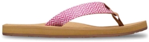 Roxy Porto Raffia Teenslippers Dames Bruin