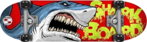 Skids Control Shark Skateboard Junior 71 X 20 Cm Blauw