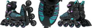 RAVEN Cande 3-in-1 inline skates/rolschaatsen Zwart