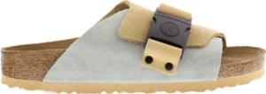Birkenstock Copenhagen narrow Suede Contrast Dames Slippers Creme