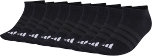 9 pairs of adidas THIN&LIGHT SPORTSWEAR NO SHOW SOCKS Zwart