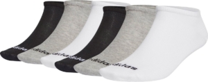 SOKKEN 6 PACK adidas laag uitgesneden sneakersokken unisex korte sokken Schwarz – Weis – Grau