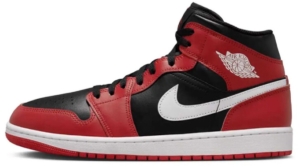 Nike Air Jordan 1 Mid Heren Sneakers � Rood