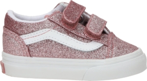 Vans Old Skool V Glitter Rose Sneakers Meisjes Roze