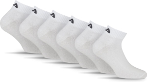FILA Logo op de hiel Enkelsokken – 6 Pack Wit