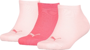 Puma Kids Invisible 3P Sokken-39 42 Roze