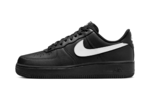 Leather and Synthetic Material Sneakers with Rubber Sole Zwart