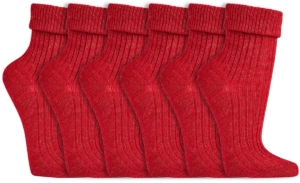 Dames sokken Alpaca wol Hypoallergeen Rood