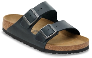 Birkenstock Arizona Slippers Oiled Leather – Unisex Narrow 4040714996998 Zwart