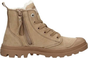 Palladium Pampa Hi Veterschoenen Hoog gebroken Creme