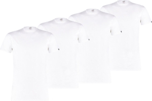 Puma T-shirt Verpakking van 4 Wit