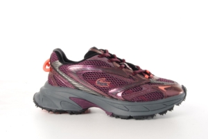 Lacoste dames sneaker Neo Shot D mesh en leder Paars
