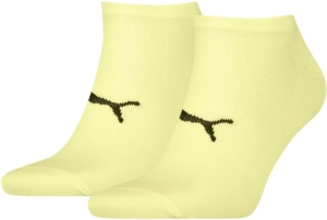 Puma Sport Light Sneaker 2-pack enkelsokken Geel