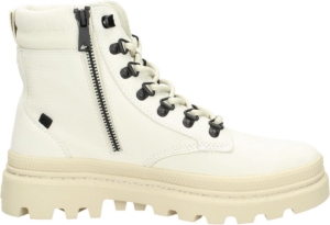 Palladium Pallatrooper Veterschoenen Hoog Gebroken Creme
