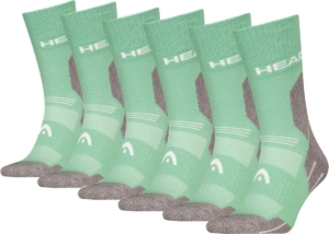 HEAD Wandelsokken All Climates Hiking Crew 6 paar Hoge Hiking Sokken -Licht Groen