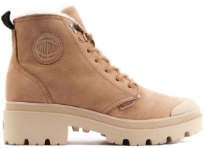Palladium Pallabase Nubuck Zip Wl Laarzen Vrouw Ochre Tan
