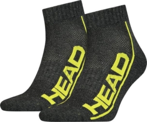 HEAD unisex performance 2P quartersokken III Grijs