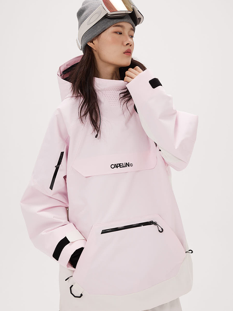 Ace Women’ Pullover Snowboard Jacket Light Roze