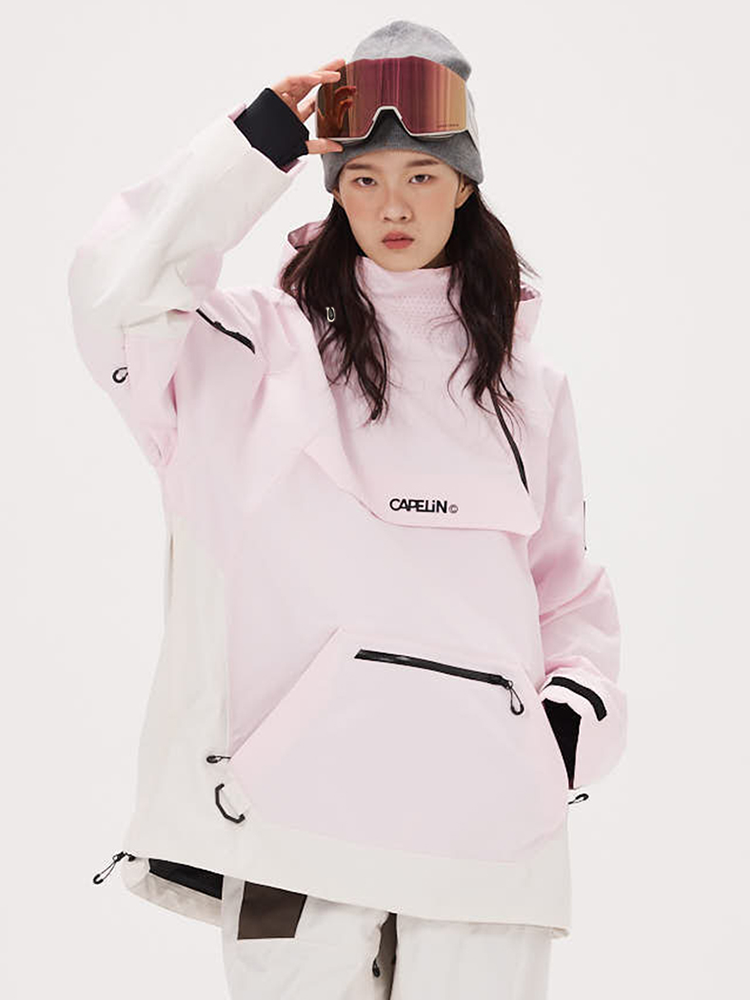 Ace Women’s Pullover Snowboard Jacket Light Roze