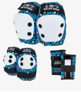 187 Killer Pads – Six pack Junior Staab – Beschermset Blauw