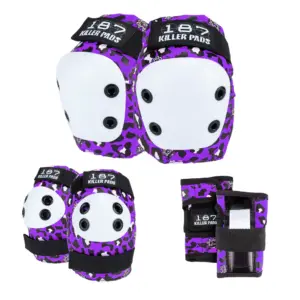 187 Killer Pads – Six pack Junior Staab – Beschermset Paars