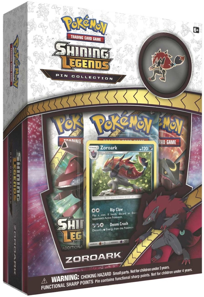 2017 Pokemon TCG Shining Legends Pin Collection Zoroark