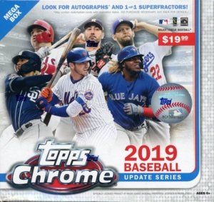 2019 Topps Chrome Update Series Baseball Mega Box