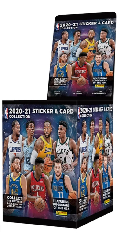 2020-21 Panini Sticker & Card Collection Basketball Box