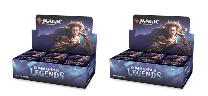 2020 Magic: The Gathering TCG Commander Legends Draft Booster Box 2x Lot