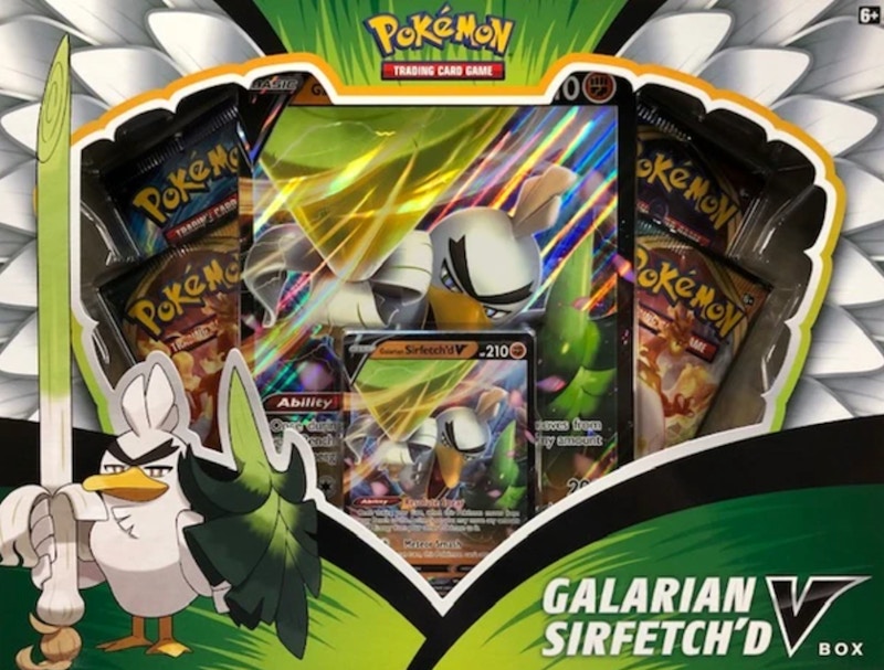 Pokémon TCG Galarian Sirfetch’d V Box