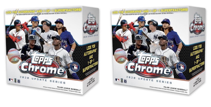2020 Topps Chrome Update Box 2x Lot