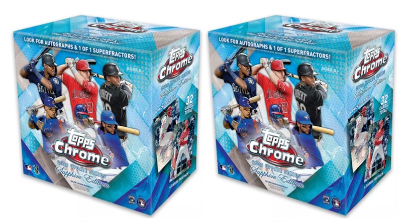 2020 Topps Chrome Update Sapphire Edition Baseball Box 2x Lot